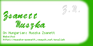 zsanett muszka business card